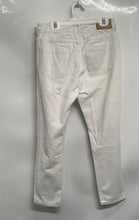 Load image into Gallery viewer, Zara Trafaluc Womens White Button Front Distressed Skinny Jeans Size 2