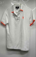 Load image into Gallery viewer, Psycho Bunny Mens White Pima Cotton Short Sleeve Collared Golf Polo Shirt Size 4