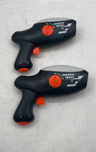 Load image into Gallery viewer, Lot Of 2 Pcs Sharper Image Black Gray Red Toy Playing Guns Laser Tags Not Tested