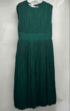 Load image into Gallery viewer, Banana Republic Womens Green Pleated Sleeveless Midi Blouson Dress Size 16