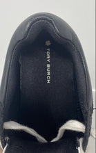 Load image into Gallery viewer, Authentic Tory Burch Womens Clover Court White Black Leather Sneaker Shoes Sz 5M
