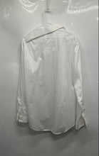 Load image into Gallery viewer, Calvin Klein Mens White Cotton Long Sleeve Non-Iron Slim Fit Dress Shirt Size 16