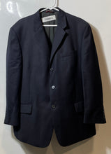 Load image into Gallery viewer, Pierre Cardin Mens Blue Wool Single-Breasted Suit Blazer Jacket Size 46S