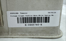 Load image into Gallery viewer, Vintage Singer Fashion Mate White Sewing Machine Model No 237 Not Tested