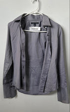Load image into Gallery viewer, Banana Republic Womens White Black Striped Cotton Button-Up Shirt Size XS