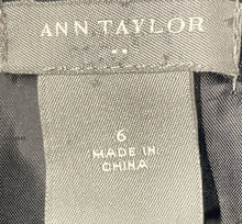 Load image into Gallery viewer, Ann Taylor Womens Black Gray Sleeveless Round Neck Sheath Dress Size 6