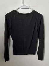 Load image into Gallery viewer, Van Heusen Womens Gray Cotton Long Sleeve V-Neck Pullover Sweater Size XXS