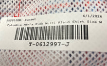 Load image into Gallery viewer, Columbia Mens PFG Super Bahama Pink Multi Plaid Short Sleeve Button-Up Shirt M