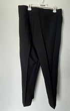 Load image into Gallery viewer, Lucci Collezione Mens Black Pleated Front Straight Leg Dress Pants Size 38R