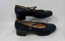 Load image into Gallery viewer, Bloch Womens Tap-On Black Leather Round Toe Block Heel Tap Dance Shoes Size 11.5