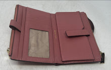 Load image into Gallery viewer, Michael Kors Womens Jet Set Pink Pebbled Leather ID Window Wristlet Wallet