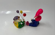 Load image into Gallery viewer, Lot Of 2 Pcs Multicolor Collectible Holding Balloons Decorative Clown Figurines