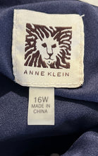 Load image into Gallery viewer, Anne Klein Womens Blue & White Polka Dot Short Sleeve A-Line Dress Size 16W