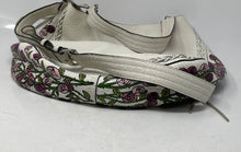 Load image into Gallery viewer, Rebecca Minkoff Womens White Pink Floral Print Leather Shoulder Strap Hobo Bag