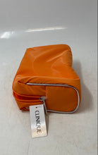 Load image into Gallery viewer, Clinique Womens Orange Zipper Cosmetic Makeup Bag With Tag