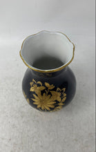 Load image into Gallery viewer, Vintage J.L. Menau Graf Von Henneberg Echt Kobalt Blue And Gold Porcelain Vase