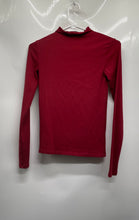 Load image into Gallery viewer, Zara Womens Red Long Sleeve Mock Neck Stretch Pullover Sweater Size Small