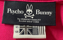 Load image into Gallery viewer, Psycho Bunny Girls Pink Pima Cotton Short Sleeve Spread Collar Polo Shirt Sz XS