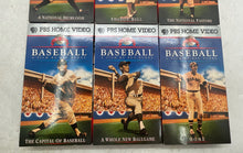 Load image into Gallery viewer, PBS Home Video Baseball The American Epic Ken Burns VHS Box Set Of 9 Tapes