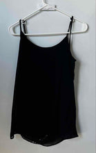 Load image into Gallery viewer, Kenar Womens Black Sheer Sequin Sleeveless Pullover Camisole Blouse Top Size S