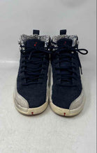Load image into Gallery viewer, Nike Boys Air Jordan 12 BV8017-445 Blue White Leather Basketball Shoes Size 6.5Y
