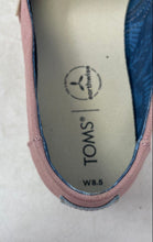 Load image into Gallery viewer, Toms Womens Alpargata 10015661 Pink Embroidered Slip-On Flats Size 8.5