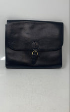Load image into Gallery viewer, Francois Marot Womens Black Leather Mini Flap Snap Clutch Purse