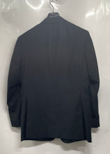Load image into Gallery viewer, Giorgio Napoli Mens Black Notch Lapel Flap Pocket Two-Button Blazer Size 44L