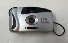 Load image into Gallery viewer, Vivitar LC 600 Focus Free Silver Black 35mm Point & Shoot Film Camera Not Tested
