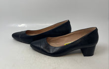 Load image into Gallery viewer, Cole Haan Womens The Go-To Black Leather Slip-On Block Pump Heels Size 11