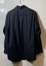 Load image into Gallery viewer, Hugo Boss Mens Black Two Ply Spread Collar Long Sleeve Dress Shirt Size 16