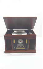 Load image into Gallery viewer, Innovative Technology ITVS-750 Recordable CD Player Wooden Turntable Not Tested