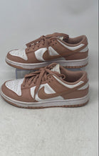 Load image into Gallery viewer, Nike Womens Dunk Low Pink White Leather Lace-Up Sneakers Shoes Size 7.5