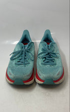 Load image into Gallery viewer, Hoka One One Womens Clifton 8 1121375 AEBL Blue Red Sneaker Shoes Size 8.5D