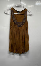 Load image into Gallery viewer, Forever 21 Womens Brown Sleeveless Beaded Scoop Neck Pullover Blouse Top Size S