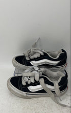 Load image into Gallery viewer, Vans Kids Knu Skool Black Tennis Lace-Up Sneaker Shoes Size 13.5