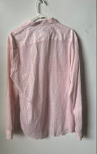 Load image into Gallery viewer, Calvin Klein Mens Pink Plaid Cotton Long Sleeve Button-Up Shirt Size Large
