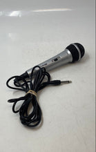 Load image into Gallery viewer, Memorex Silver-Tone Black Handheld Dynamic Wired Microphone Not Tested