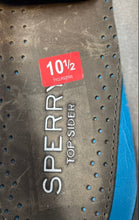 Load image into Gallery viewer, Sperry Top-Sider Mens Gray Lace-Up Round Toe Flat Boat Shoes Size 10.5