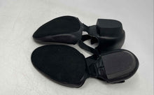 Load image into Gallery viewer, Capezio Womens Pedini 321 Black Leather Buckle Jazz Dance Shoes Size 10 M