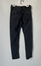 Load image into Gallery viewer, Sean John Boys Black Denim Dark Wash Distressed Skinny Leg Jeans Size 12