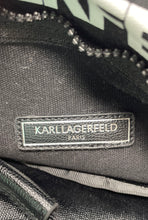 Load image into Gallery viewer, Karl Lagerfeld Womens Kristen Black Graphic Print Double Handle Tote Purse