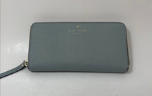 Load image into Gallery viewer, Kate Spade New York Womens Lacey Blue Inner Divider Zip-Around Wallet