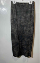 Load image into Gallery viewer, Zara Womens Brown Tie Dye Print Side Slit Midi Straight & Pencil Skirt Size XS