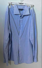Load image into Gallery viewer, Michael Kors Mens Light Blue Long Sleeve Slim Fit Dress Shirt Size Large