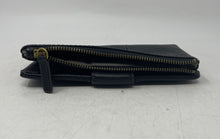 Load image into Gallery viewer, Fossil Womens Black Leather Credit Card Slots Zipper Bifold Wallet