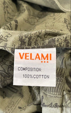 Load image into Gallery viewer, Velami Womens Green Cotton Asymmetrical Zip Cropped Military Jacket Size M