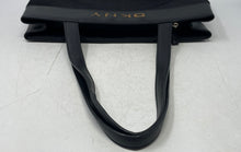Load image into Gallery viewer, DKNY Womens Black Inner Zipped Pocket Double Strap Bottom Studs Tote Handbag