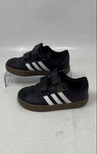 Load image into Gallery viewer, Adidas Kids VL Court 3.0 ID9156 Black Low Top Hook & Loop Sneaker Shoes Size 10K