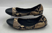 Load image into Gallery viewer, Authentic Tory Burch Womens Beige Black Animal Print Ballet Flats Size 9M